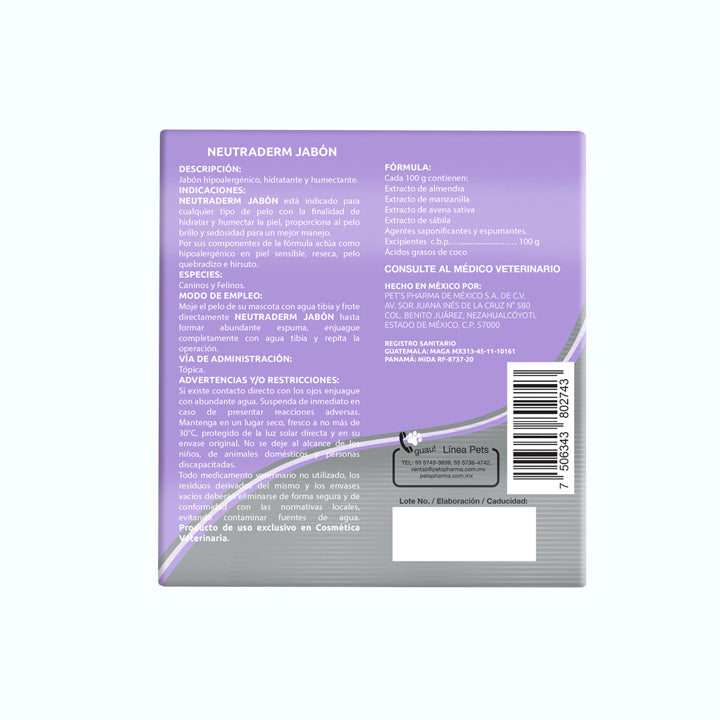 JABÓN DERMATOLÓGICO NEUTRADERM 100 G