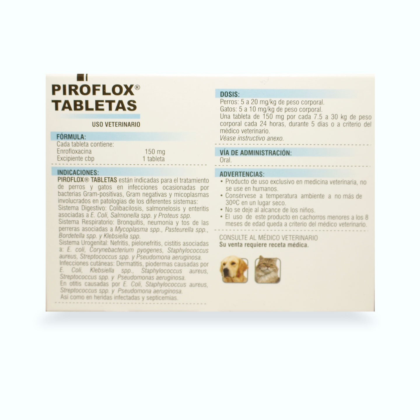 ANTIBIÓTICO DE AMPLIO ESPECTRO PIROFLOX