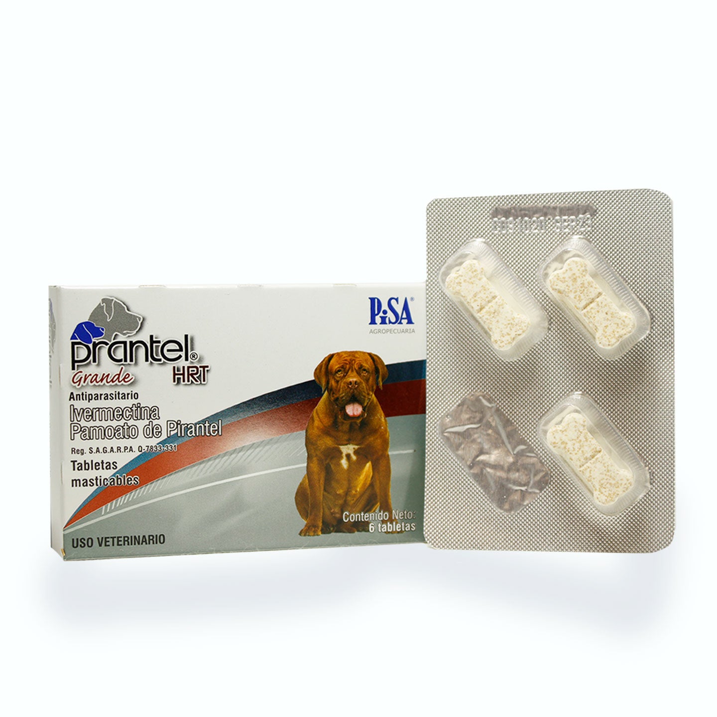 DESPARASITANTE INTERNO PRANTEL HRT C/ 6 VET