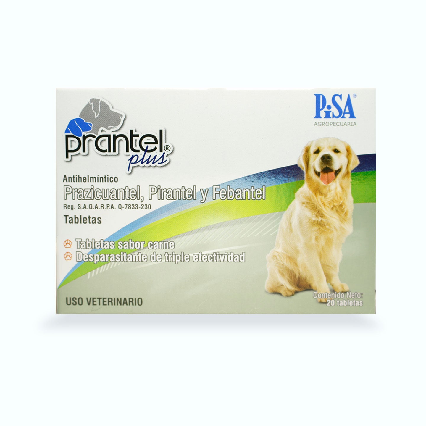 DESPARASITANTE INTERNO PRANTEL PLUS CAJA 20 TABLETAS