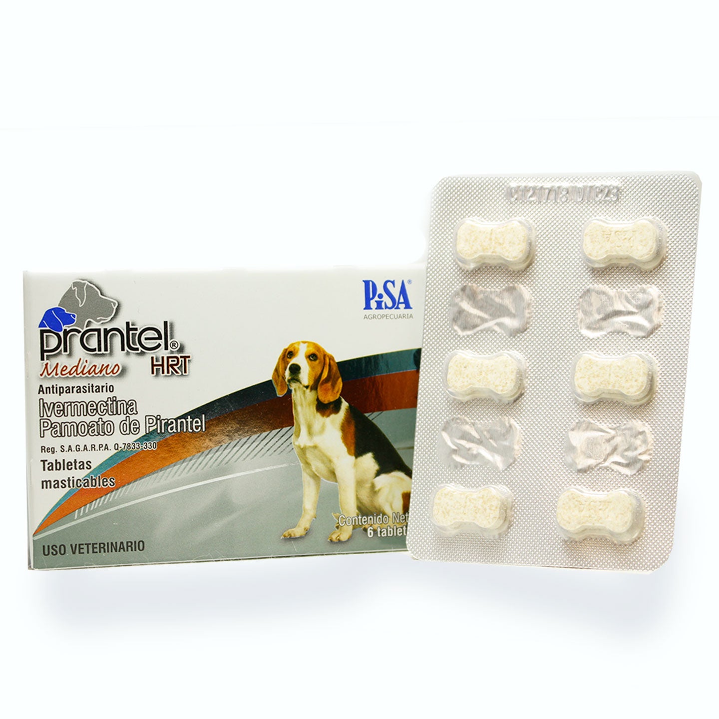 DESPARASITANTE INTERNO PRANTEL HRT C/ 6 VET