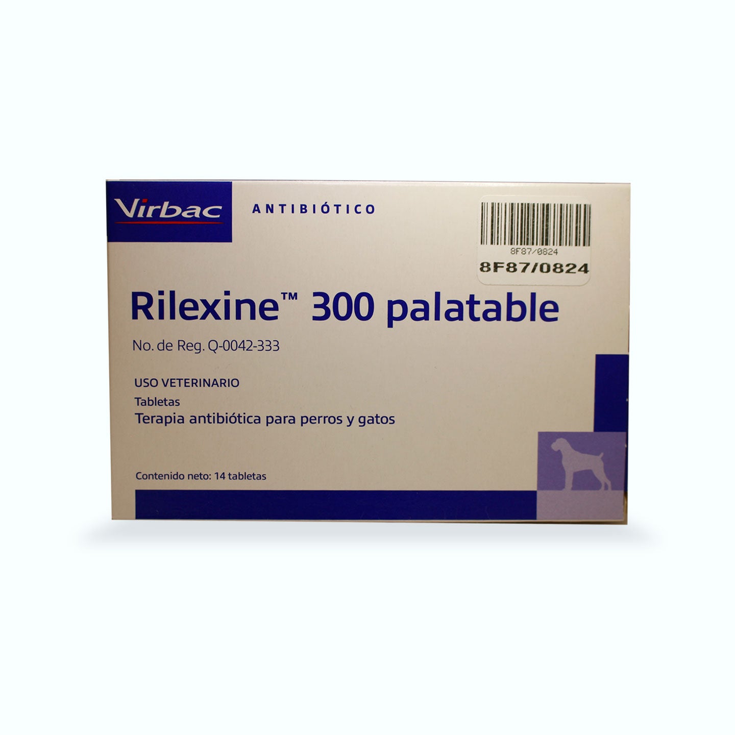 ANTIBIÓTICO RILEXINE PALATABLE CAJA 14 TABLETAS