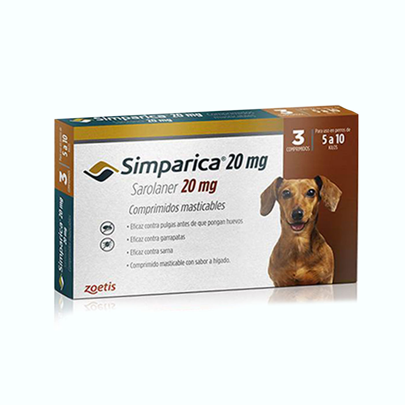 ANTIPULGAS SIMPÁRICA 3 COMPRIMIDOS