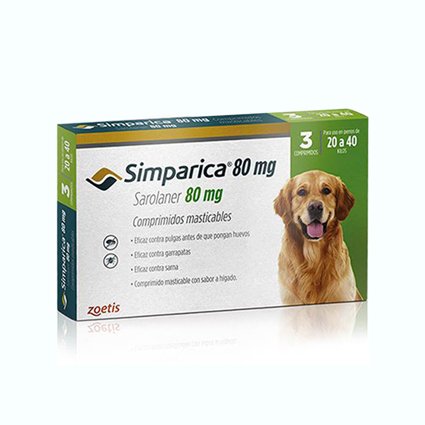 ANTIPULGAS SIMPÁRICA 3 COMPRIMIDOS