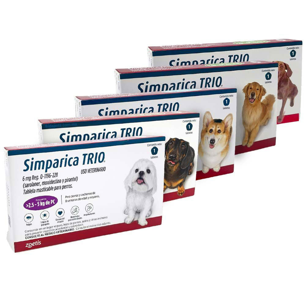 ANTIPULGAS SIMPÁRICA TRÍO 1 COMPRIMIDO