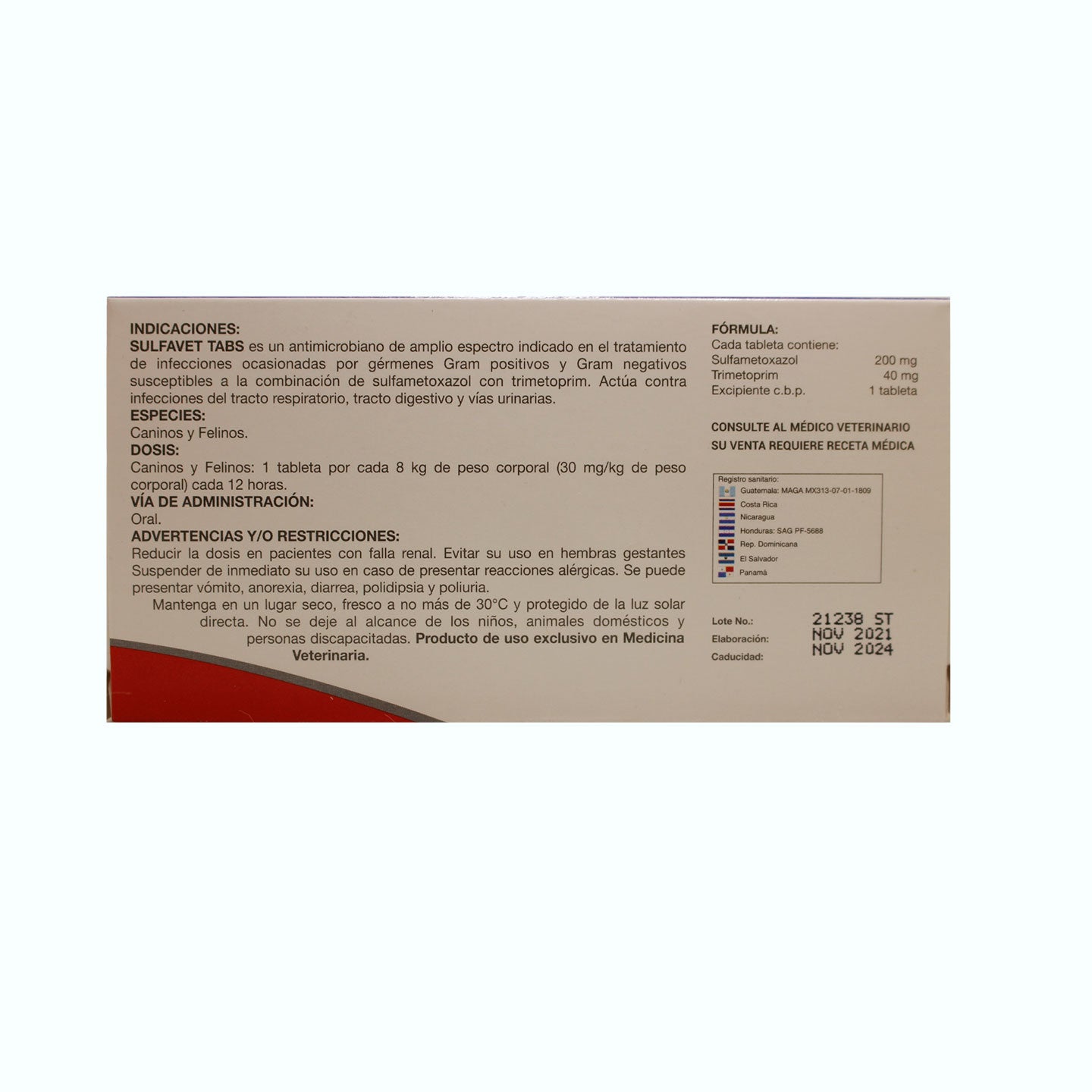 ANTIBIÓTICO SULFAVET TABS