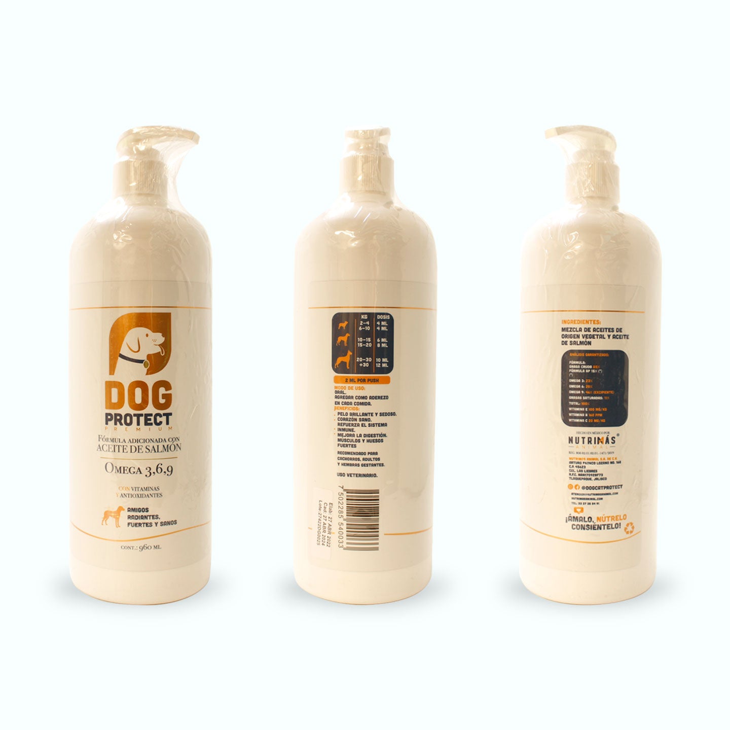 ÁCIDOS GRASOS DOG PROTECT CON DOSIFICADOR