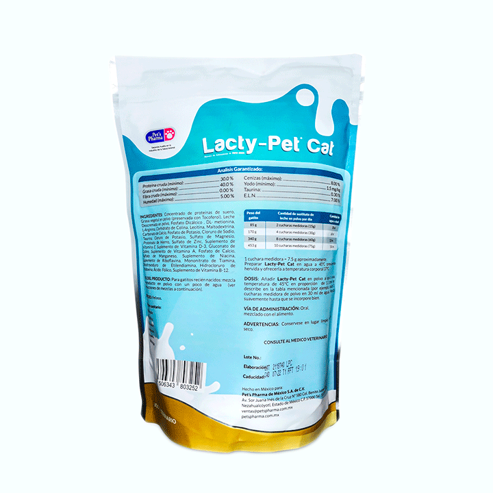 SUSTITUTO DE LECHE LACTY-PET