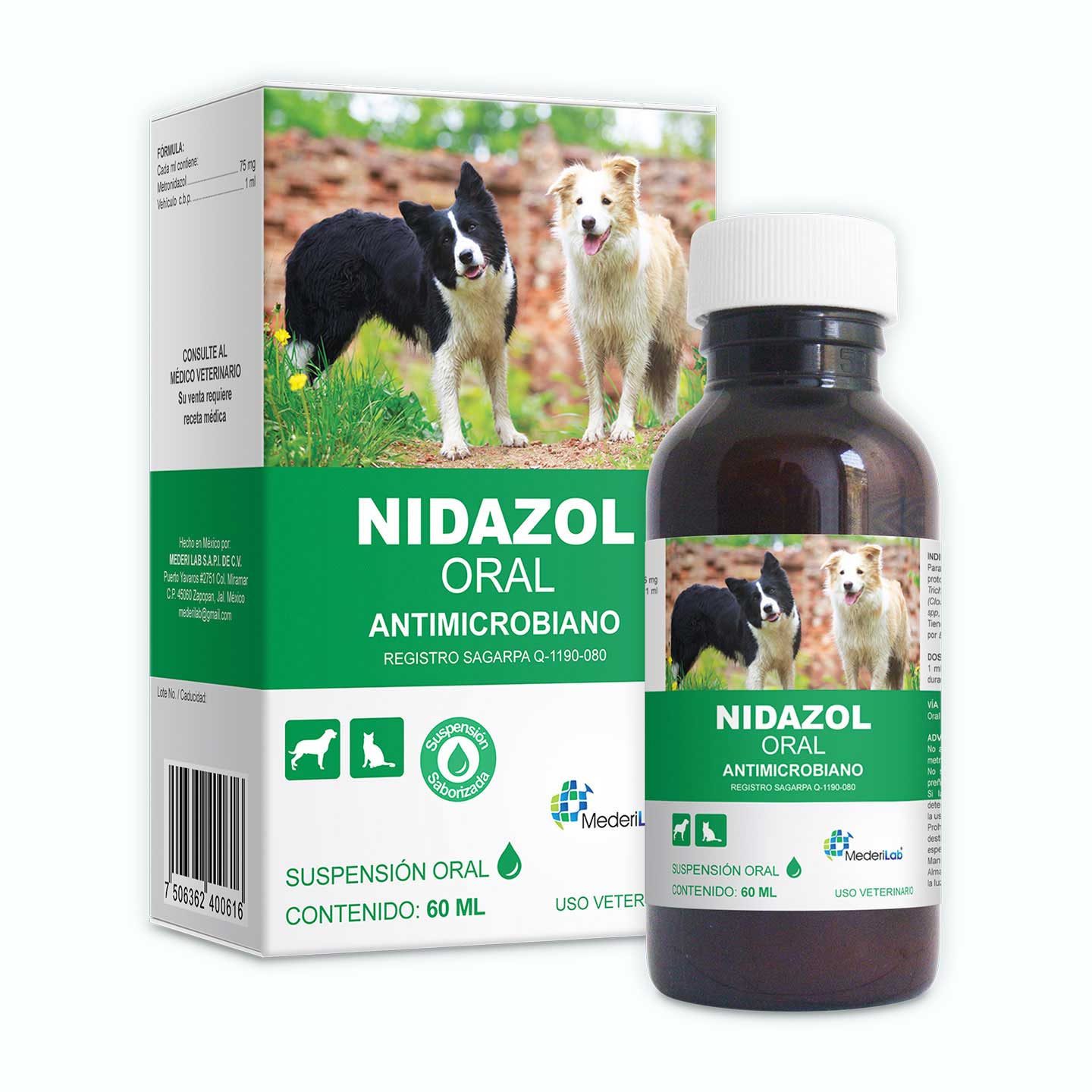 ANTIMICROBIANO NIDAZOL SUSPENSION 60 ML