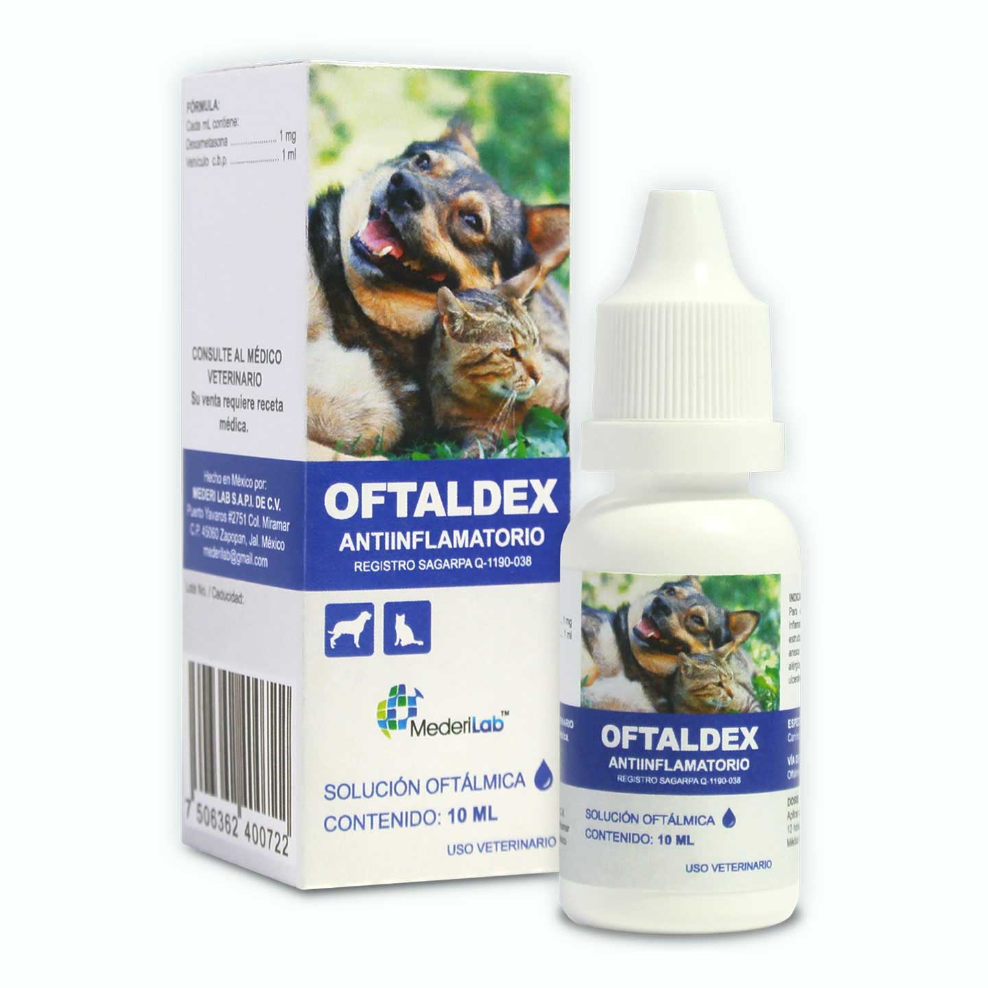 CORTICOSTEROIDE ANTIINFLAMATORIO OFTALDEX 10 ML