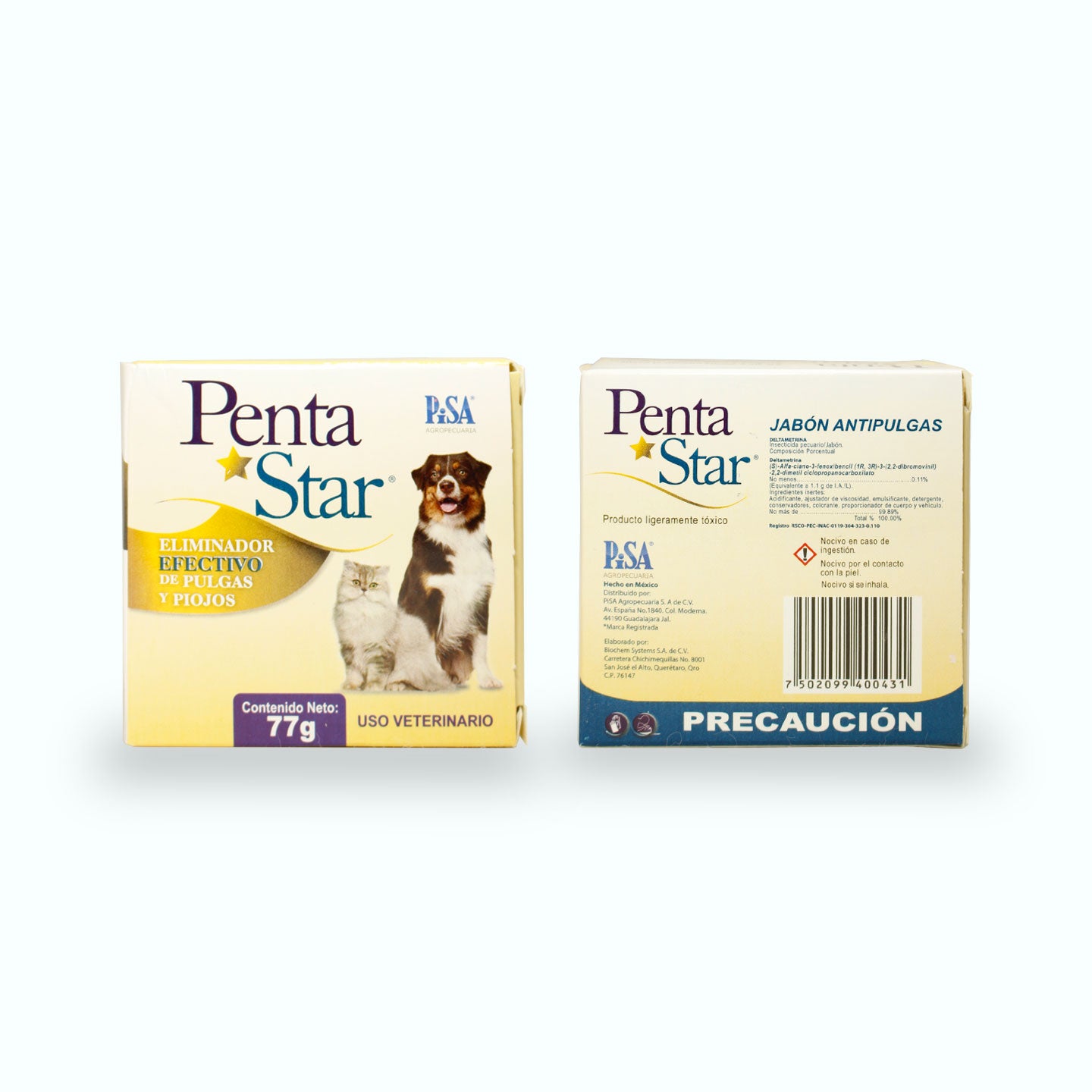 PULGUICIDA PENTASTAR JABÓN 77 GR
