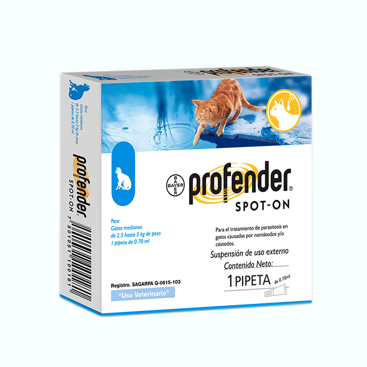 DESPARASITANTE INTERNO PARA GATO PROFENDER 1 PIEZA