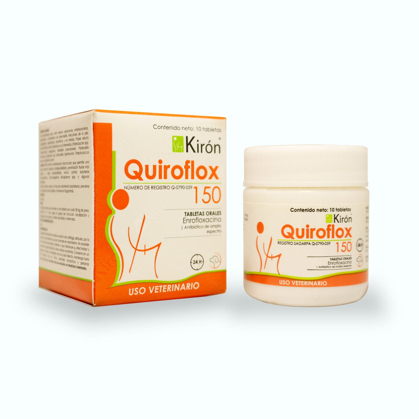 ANTIBIÓTICO QUIROFLOX 10 TABLETAS