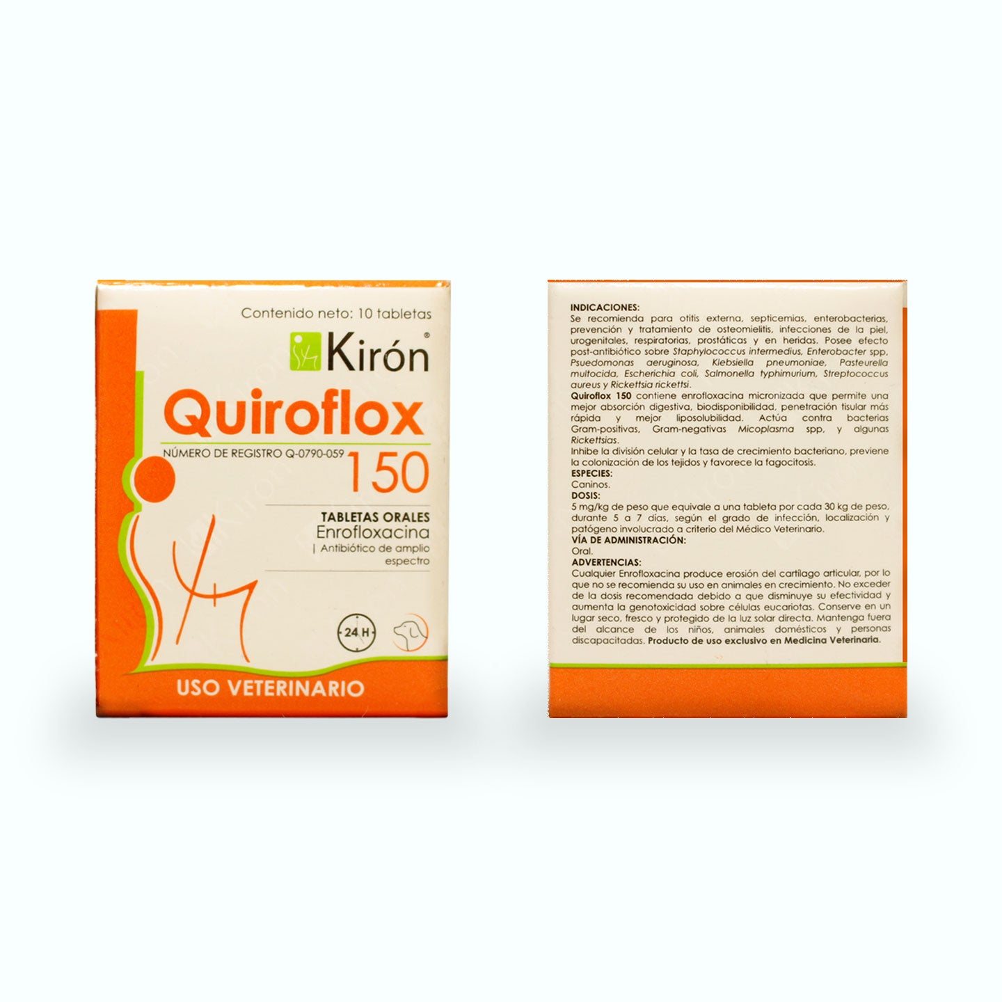 ANTIBIÓTICO QUIROFLOX 10 TABLETAS