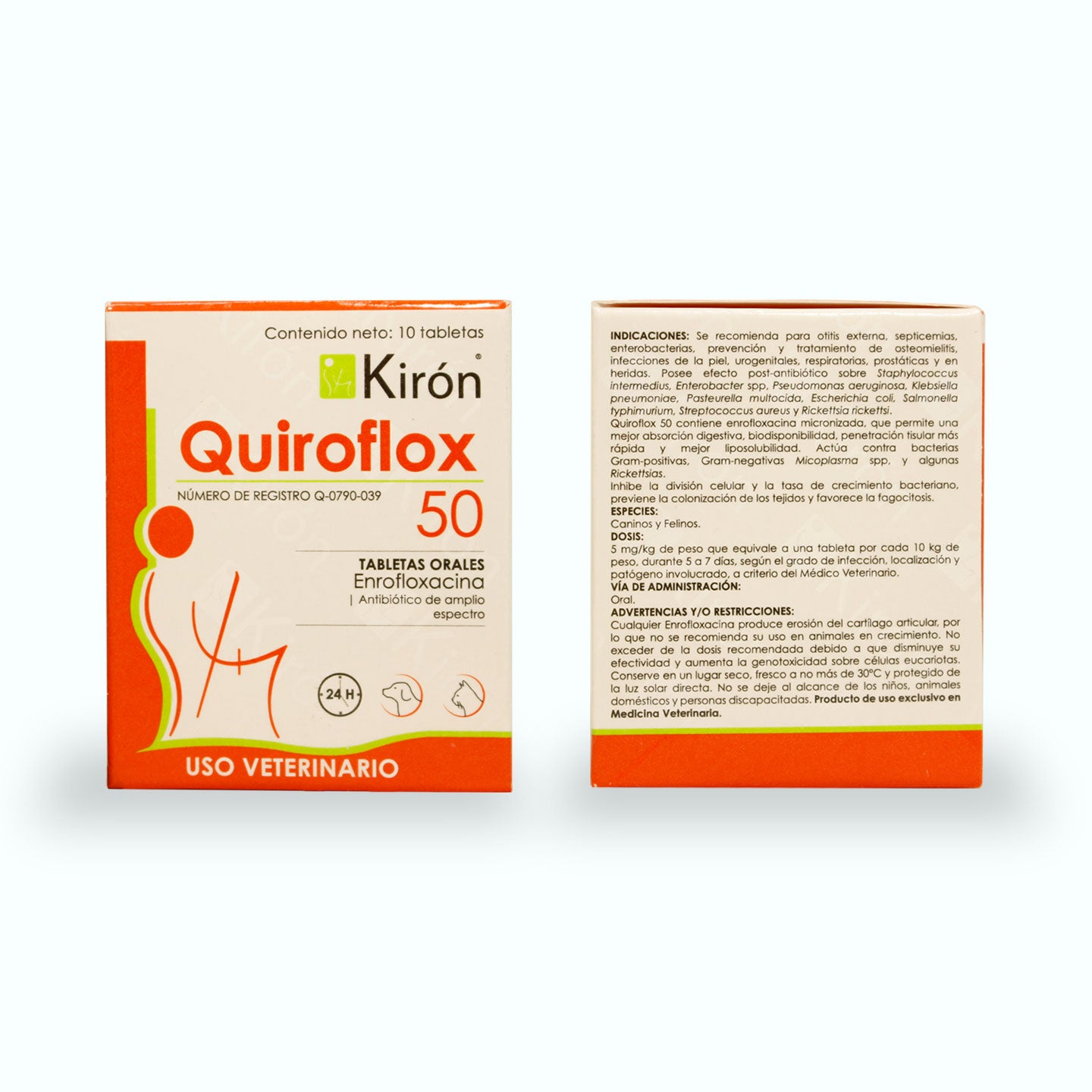 ANTIBIÓTICO QUIROFLOX 10 TABLETAS