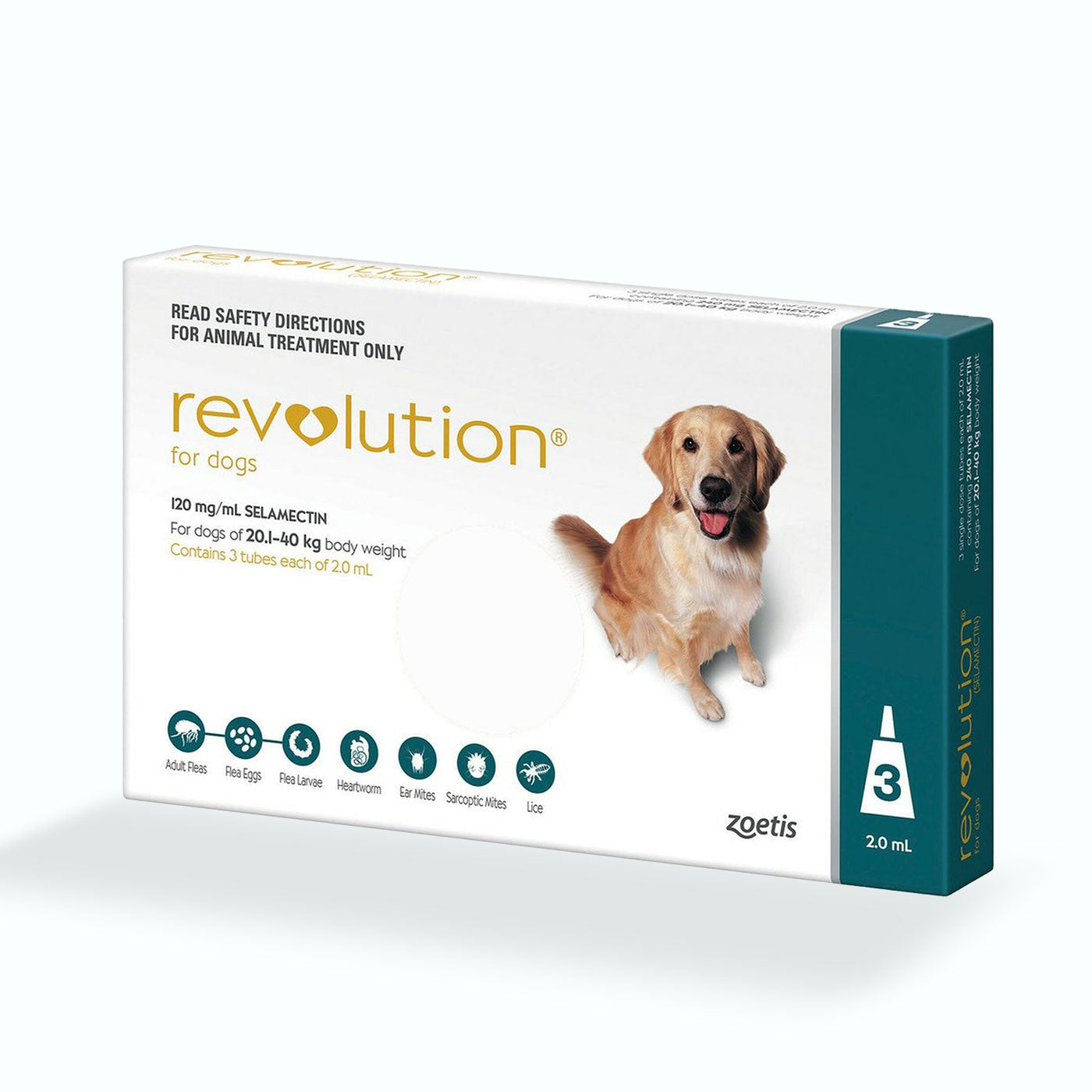 DESPARASITANTE INTERNO Y EXTERNO REVOLUTION 3 TUBOS